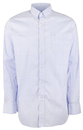 Men's Onshore Gingham Long Sleeves Shirt SB Small Sky Blue